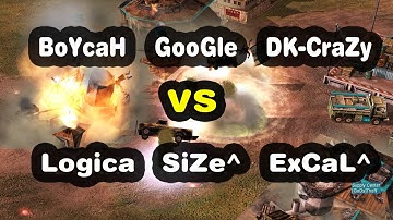 Epic $150 3v3 Challenge(Team BoYcaH vs Team SiZe) | C&C Generals Zero Hour