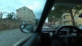 Onboard Drive Driving Asmr Rain Fermo Marche Region From Salvano To Campiglione Italy