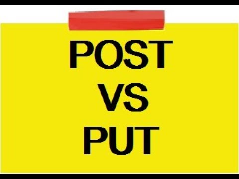 Post vs Put