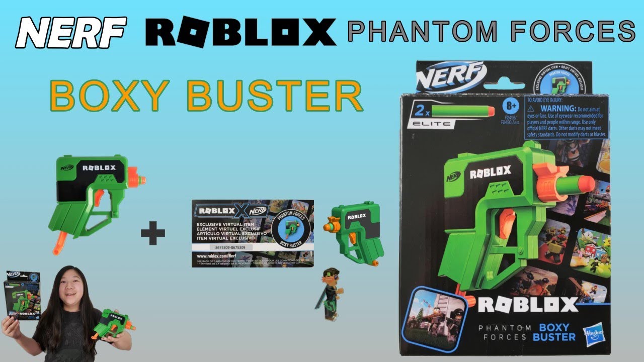 Roblox Nerf Dart Gun Phantom Forces Boxy Buster with Virtual Item