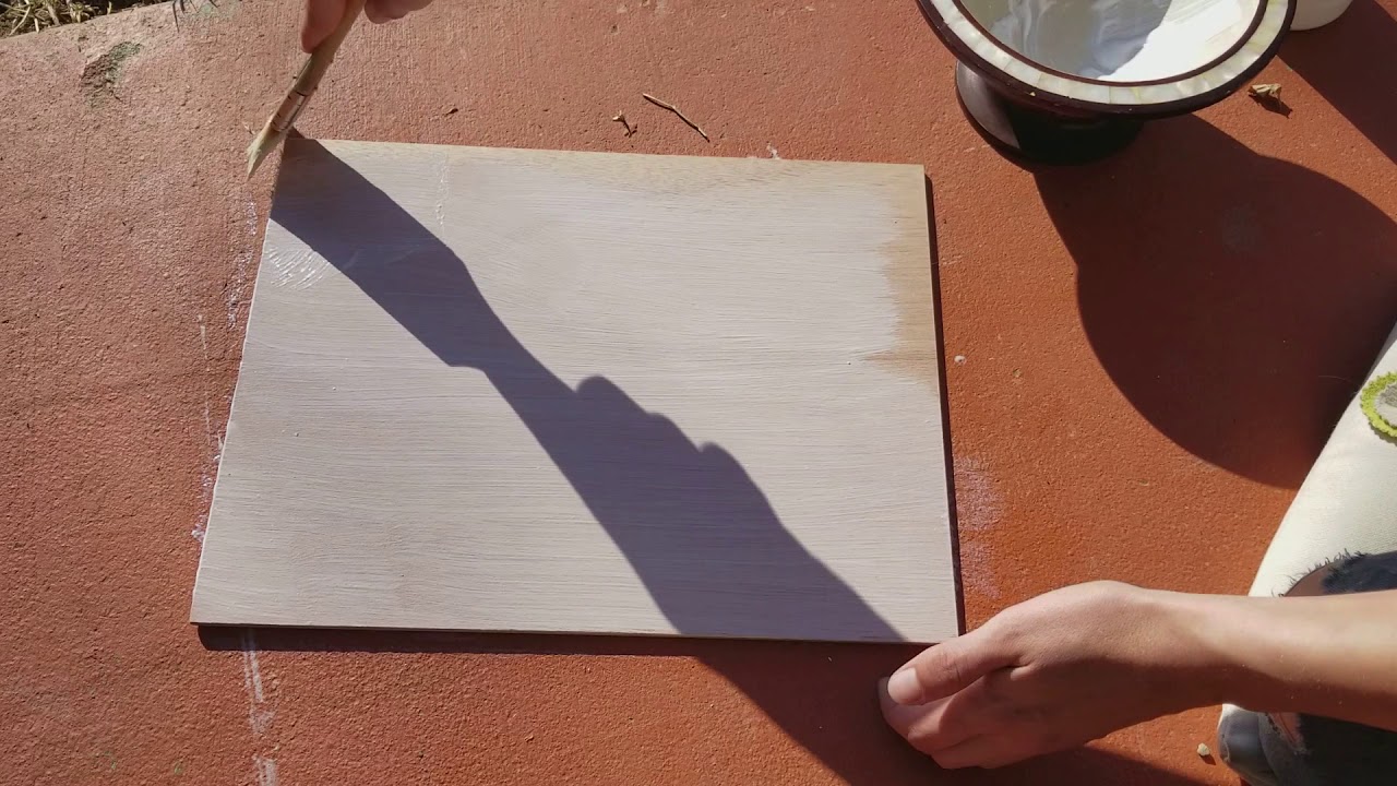 How to Prep a Wood Panel for Oil Painting YouTube
