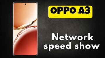 OPPO A3 How To Enable internet Speed Meter || Network speed show (new)