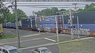 6- 5-2019 08:45 sb stack trailers CSX 432, 424 Q008
