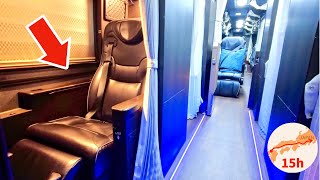 Most Expensive Private Room on Japan's NEW Night Bus 😴🚌 15 Hour Trip to Tokyo VLOG はかた号 キングオブ深夜バス