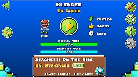 Geometry Dash: Blender by Codex (DEMON, 10 stars)