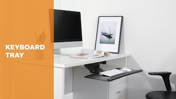 Under Desk Adjustable Keyboard Tray | Active Office - KBT-02 [LUMI]