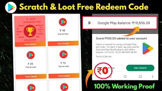 ( Scratch Loot ) - Free Redeem Codes for playstore At ₹0 | How to get free redeem code screenshot 3
