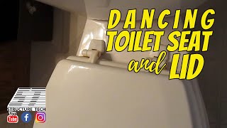 Dancing toilet seat and lid, Structure Tech Home Inspections, Minnesota