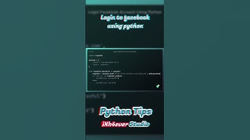 Login to facebook using python
