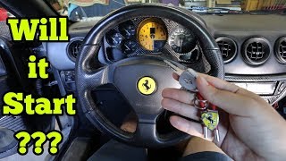 My Cheap Salvage Auction Ferrari Has a TON Of Problems! Will it Even Start?