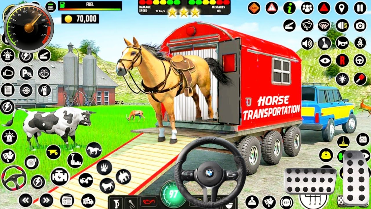 Loading Animal 413 truck animals transport - animals loading simulator gameplay ...