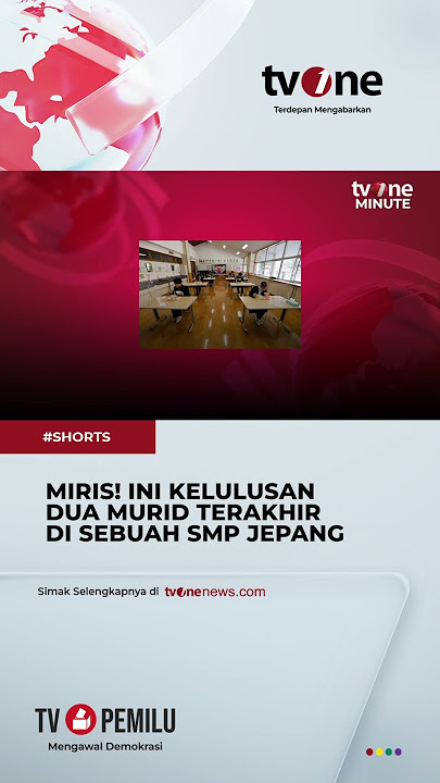 Potret Kelulusan Dua Murid SMP terakhir, Imbas Resesi Seks di Jepang #shorts #news #jepang #tvone