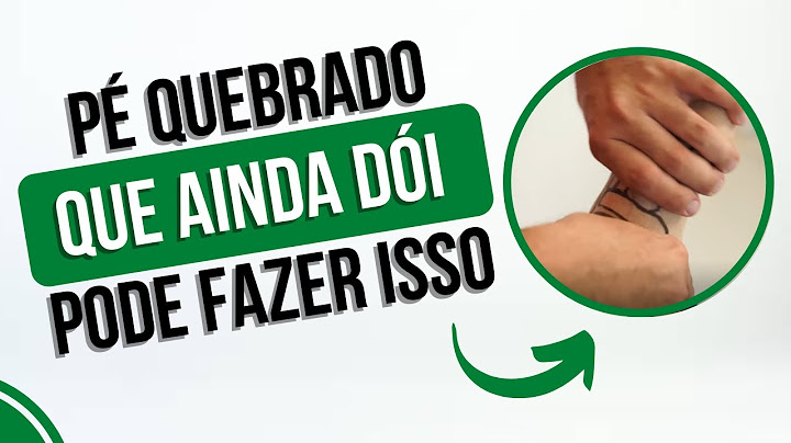🦶 Pé quebrado que ainda dói - Pode fazer isso