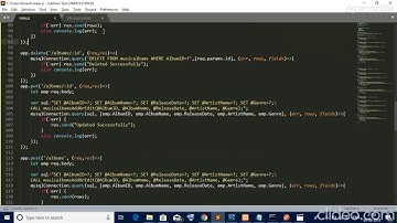 REST API with CRUD operations using Node.js and MYSQL