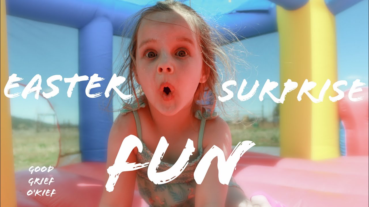 Bounce House Easter Surprise - YouTube