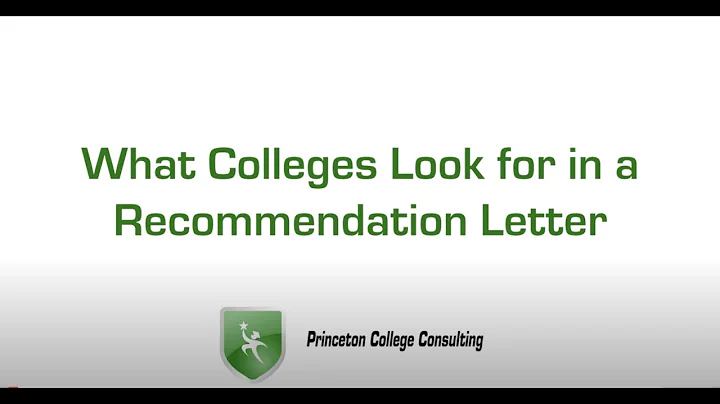 What Colleges are Looking for in a Recommendation Letter