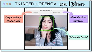 CHOOSING INPUT VIDEO 📹 + FACIAL DETECTION 🧑 | GUI with Tkinter and OpenCV in Python