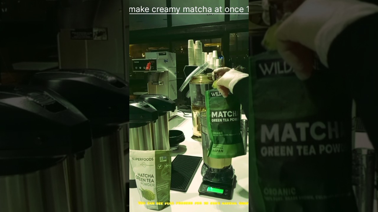 How to make Cold Matcha creamy.