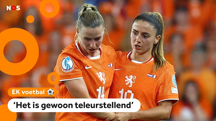 Veel teleurstelling na uitschakeling Oranje op EK voetbal