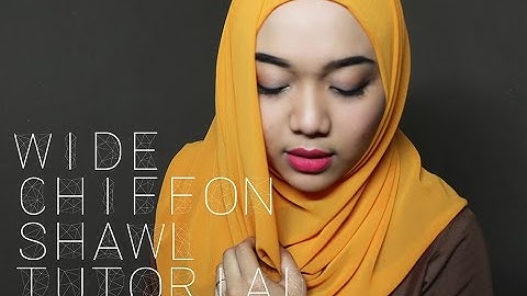 WIDE CHIFFON SHAWL TUTORIAL || 2 STYLES