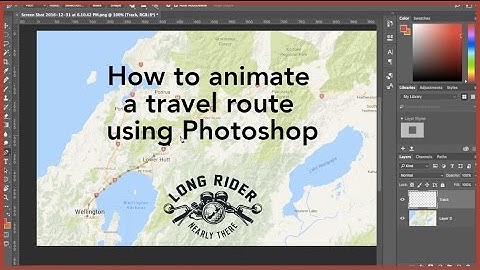 How to animate a travel route with Photoshop