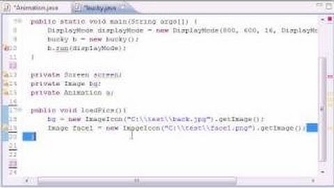 Java Game Development - 11 -  Loading Pictures for the Movie