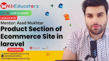 Product Section of Ecommerce Site in laravel - FSWD # 35 - Asad Mukhtar
