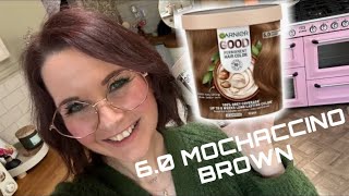 Hair dye colour review garnier good 6.0 MOCHACCINO BROWN before & after results
