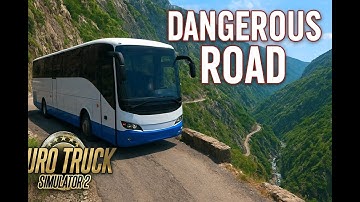 ETS2 BUS Live 🚍 | Dangerous Mountain Road Challenge 🌄 | Euro Truck Simulator 2