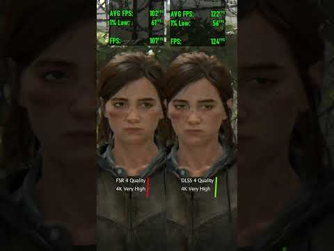 The Last of Us Part 2 FSR 4 vs DLSS 4 #thelastofuspart2remastered #fsr4 #dlss4