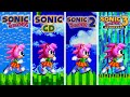 Sonic Origins Plus - NEW Amy Rose Gameplay (All Game Styles)
