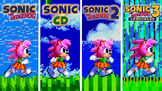 Sonic Origins Plus - NEW Amy Rose Gameplay (All Game Styles)