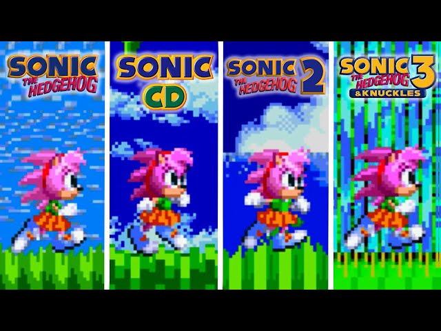 Sonic Origins Plus - NEW Amy Rose Gameplay (All Game Styles) 