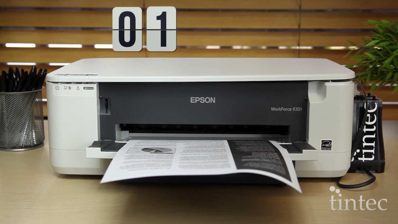 Tintec® - Epson® K101 con Sistema de Tinta Continua Tintec - YouTube