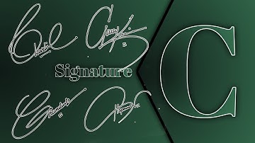 C signature tutorial / signature maker / Signature