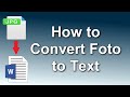 ✨How to Convert Image to Text and Save in Document On PC Without Programs➡️Easy and Simple