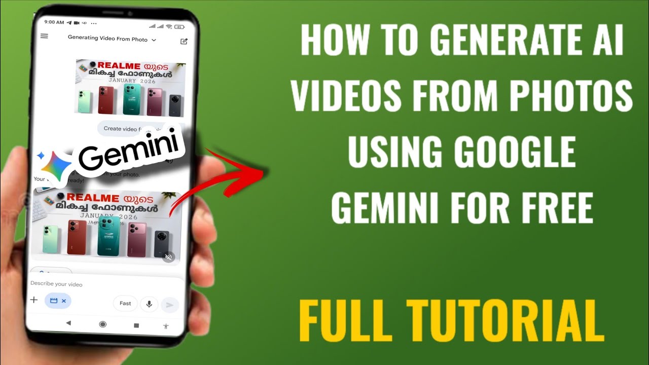 How to Generate AI Videos from Photos Using Google Gemini for Free | English