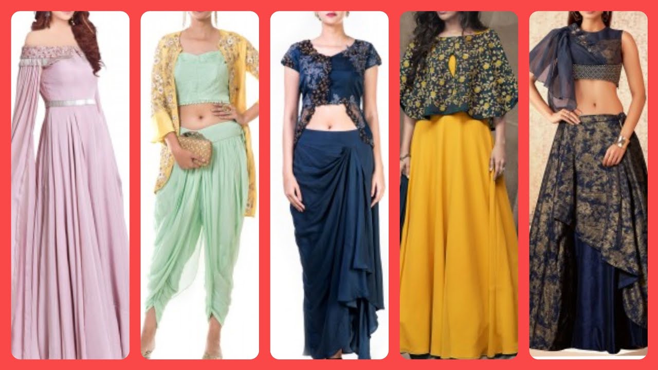 Top & Bottom Sets - Stone Work - Indo Western Dresses: Buy Latest Indo Western  Clothing Online | Utsav Fashion