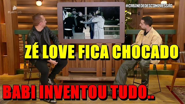 CABINE DE DESCOMPRESSÃO: ZÉ LOVE VE CENA DA SUPOSTA AGR3SS4O DE SACHA E FICA CHOCADO..
