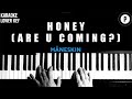 Maneskin - Honey (are u coming) Karaoke LOWER KEY Slowed Acoustic Piano Instrumental Cover