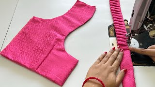 Model Blouse Designs Cutting And Sching Back Neck Blouse Design Simple Blouse Neck Design