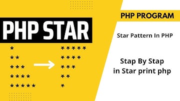 PHP star Pattern Program - Part1