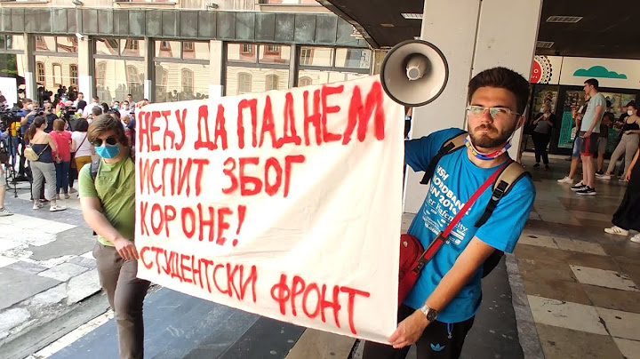 Pokušaj Studentskog fronta da preuzme protest studenata