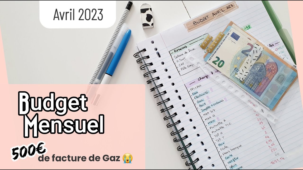 Mon BUDGET serré pour Avril 2023...petits revenus et grosse facture😓 I Méthode ENVELOPPE BUDGETAIRE