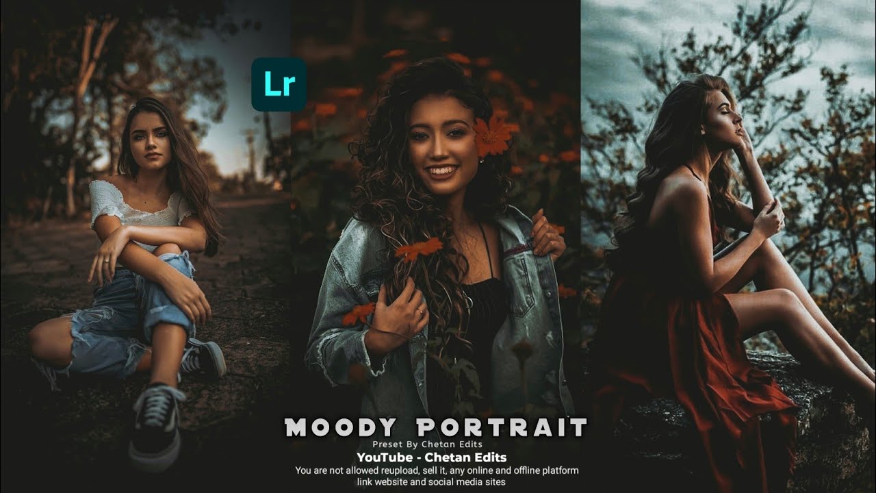 MOODY PORTRAIT - Lightroom Moody Presets - Lightroom Mobile Tutorial