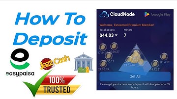 How to Deposit on Cloud Node using JazzCash & Easypaisa