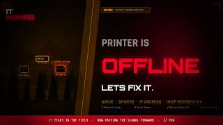 🖨️ Printer Troubleshooting 101 — The Classic Help Desk Nightmare | The IT Nomad EP.04