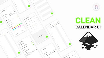 Mobile App UI Design | Clean Calendar UI | Inkscape