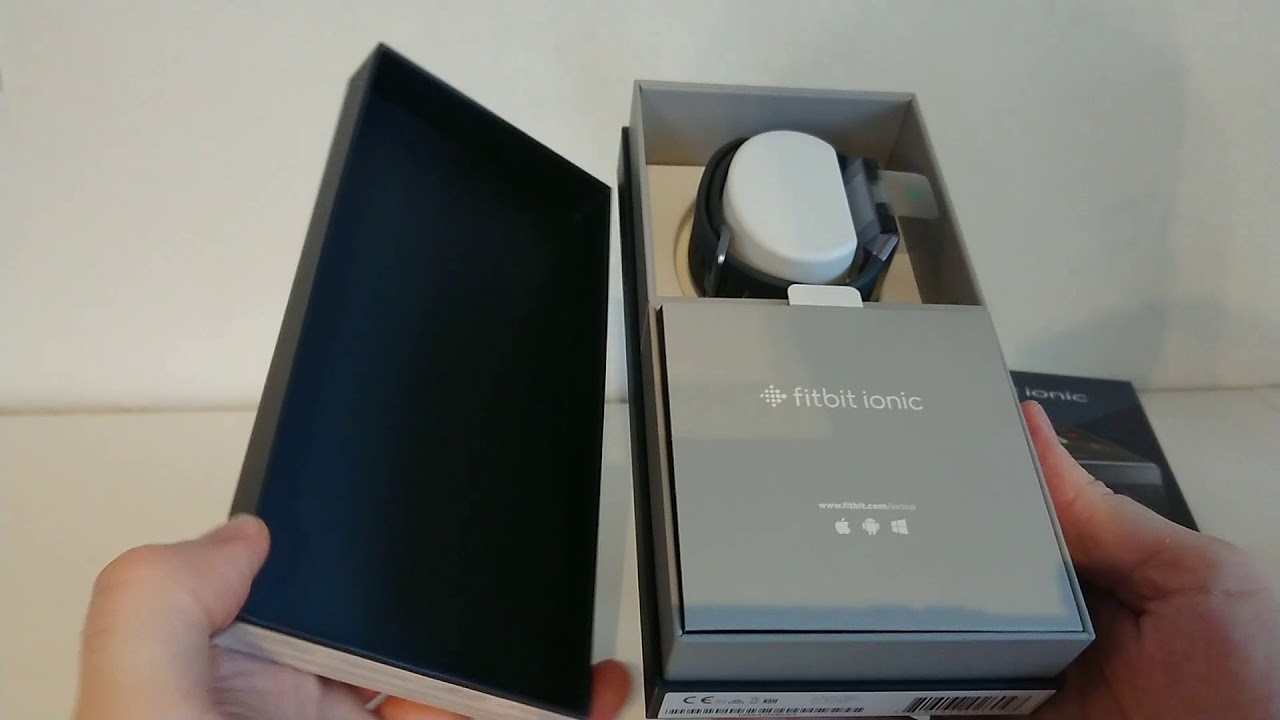 Fitbit ionic unboxing and first 