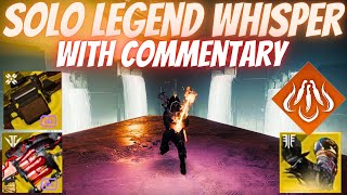 Solo Flawless Legend Whisper With Commentary Solar Hunter